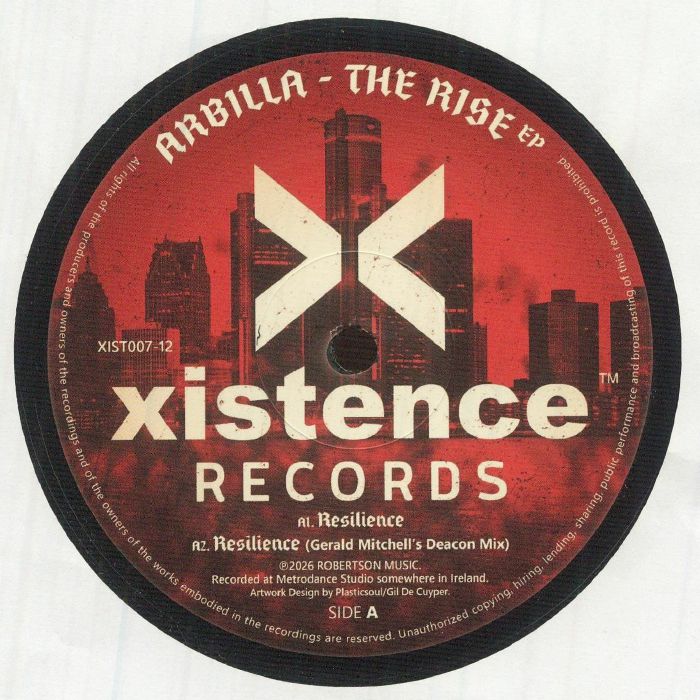 Arbilla – The Rise EP (12", Xistence Records, 2026) Front Cover