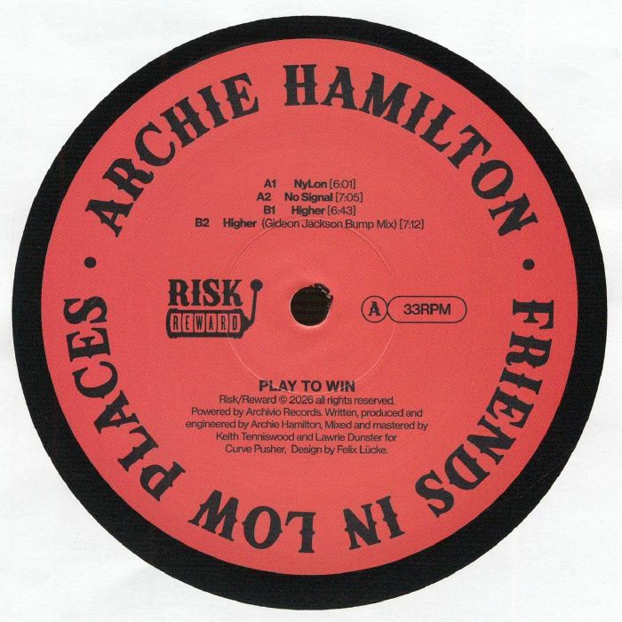 Archie Hamilton – Friends In Low Places (12", Risk/Reward, 2026) Front Cover