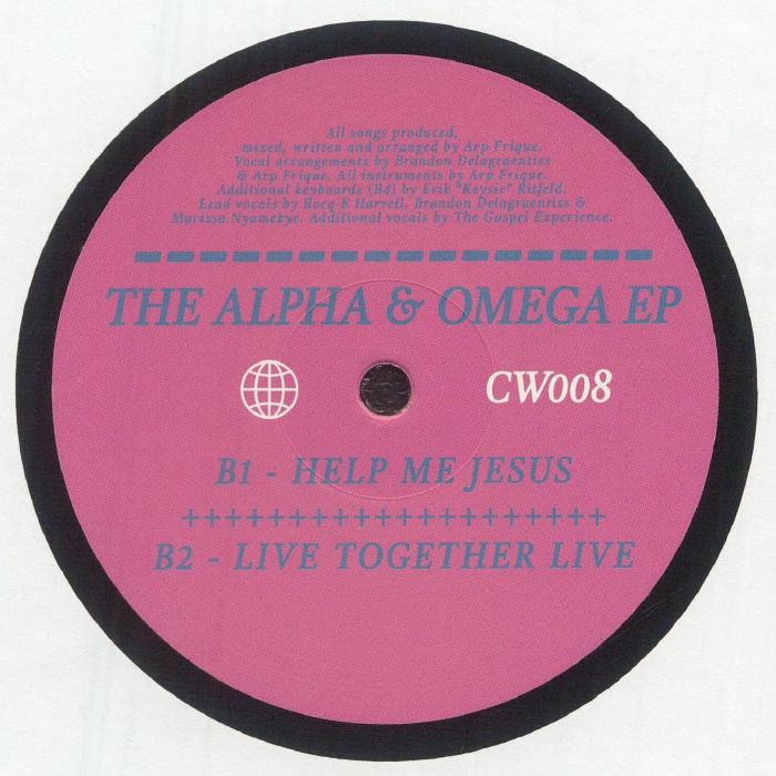 Arp Frique The Perpetual Singers – The Alpha & Omega EP (12", Colorful World Records, 2026) Back Cover