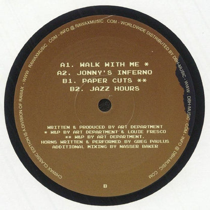 Art Department – Paper Cuts EP (12", Rawax, 2025) Back Cover