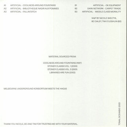 Artificial , Dark Network – Stoner Classix Selected (12", Tonal Oceans, 2022) Back Cover