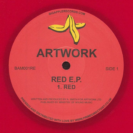 Artwork – Red E.P. (12", Red Translucent, Big Apple Records, 2025) front cover