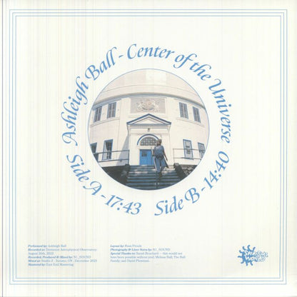 Ashleigh Ball – Center of the Universe (LP, Spiritual World, 2026) Back Cover