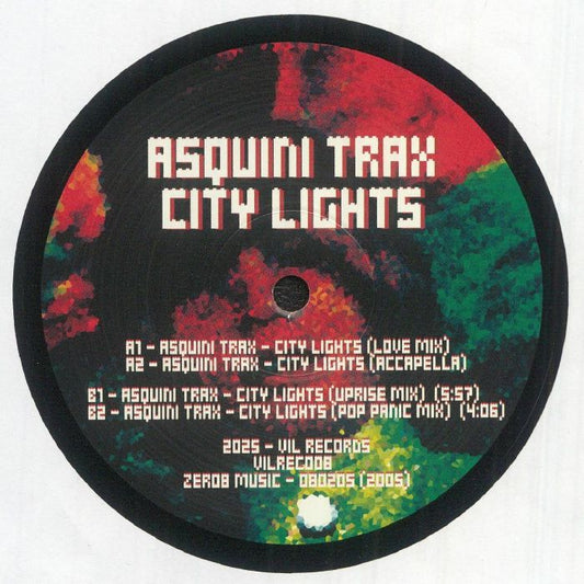 Asquini Trax – City Lights (12", VIL Records, 2025) Front Cover