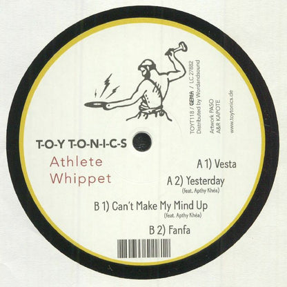 Athlete Whippet – Vesta (12", Toy Tonics, 2021) Back Cover