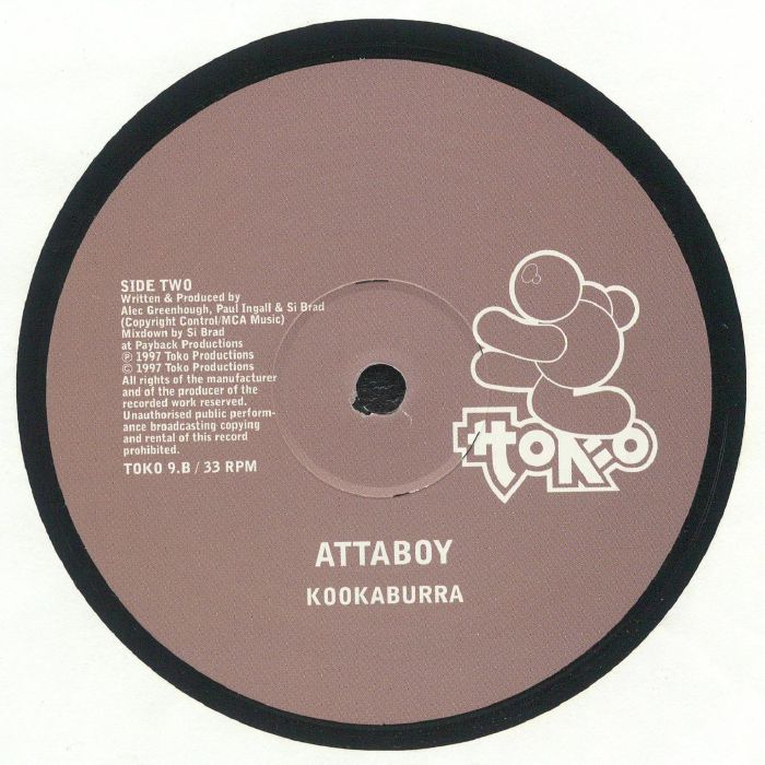 Attaboy – Autopsy In B Flat (12", Toko Records, 2025) back cover