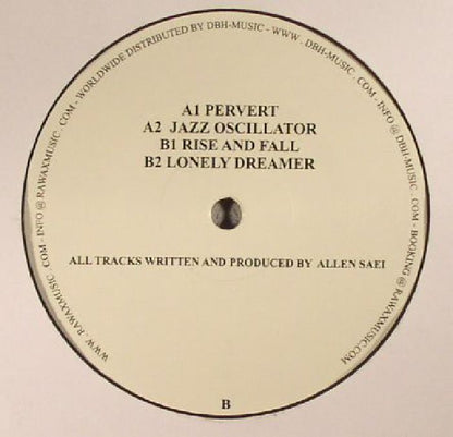 Aubrey – Abstractions EP (12", Rawax, 2015) Back Cover