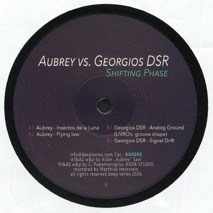 Aubrey vs. Georgios DSR – Shifting Phase (12", Deep Series, 2026) Front Cover