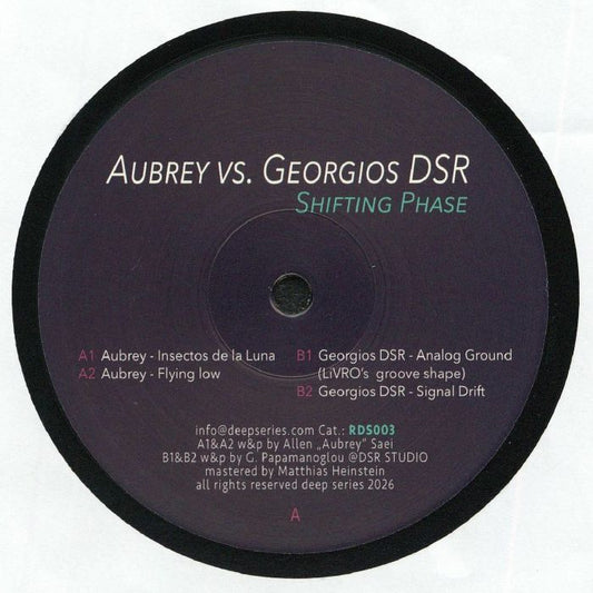 Aubrey vs. Georgios DSR – Shifting Phase (12", Deep Series, 2026) Front Cover