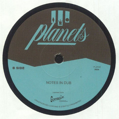 Audrey Hall – Eight Little Notes (7", Planets, 2025) Back Cover