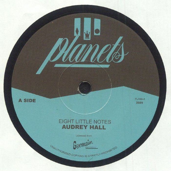 Audrey Hall – Eight Little Notes (7", Planets, 2025) Front Cover