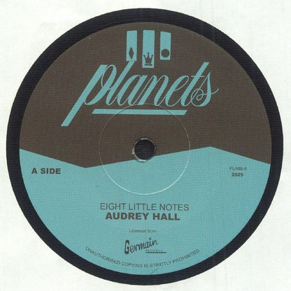Audrey Hall – Eight Little Notes (7", Planets, 2025) Front Cover