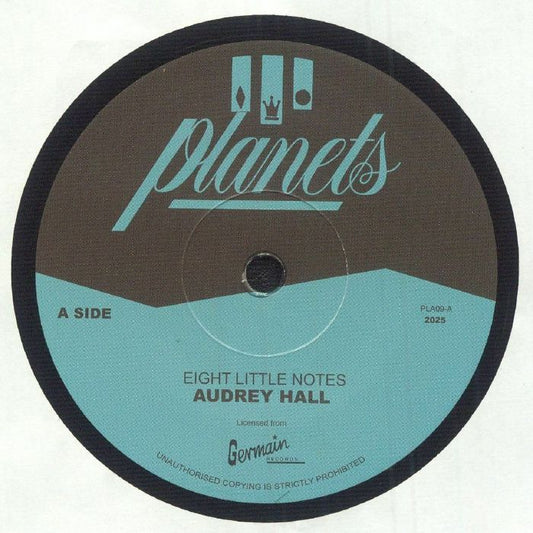 Audrey Hall – Eight Little Notes (7", Planets, 2025) Front Cover