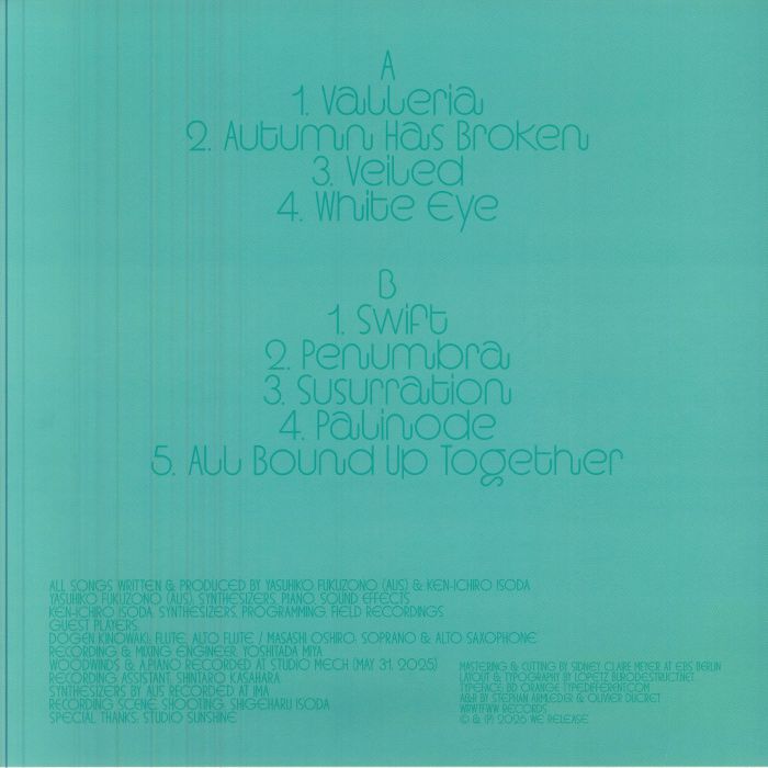 Aus Isoda – Interwoven (LP, Transparent Sea Green, We Release Whatever The Fuck We Want Records, 2026) Back Cover