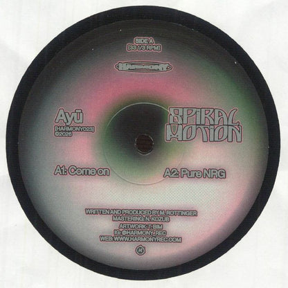 Ayū – Spiral Motion (12", Harmony Rec., 2026) Front Cover