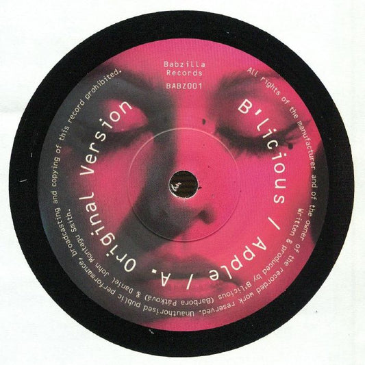 B'LICIOUS / Slicknbobby – Apple (7", Babzilla, 2026) Front Cover