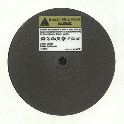 B. McQueen Priori – Allergic (10", NAFF, 2025) Front Cover