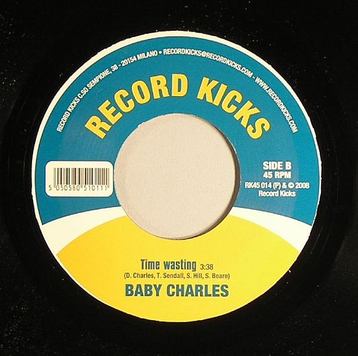 Baby Charles – I Bet You Look Good On The Dancefloor / Time Wasting (7", Record Kicks, 2026) Back Cover