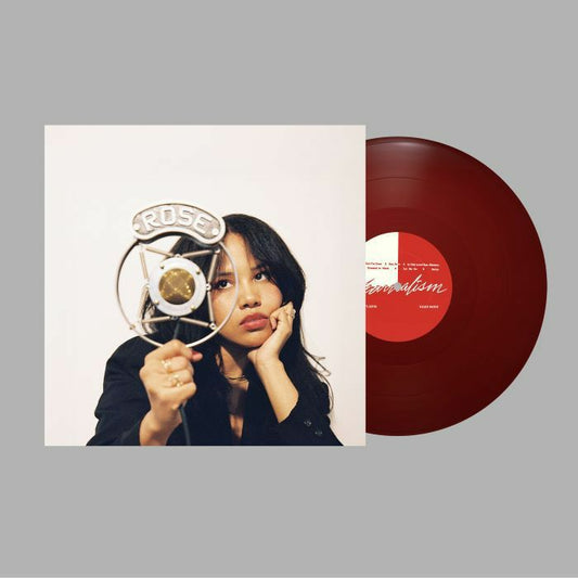 Baby Rose – Yearnalism (LP, maroon newspaper, Secretly Canadian, 2026) Front Cover