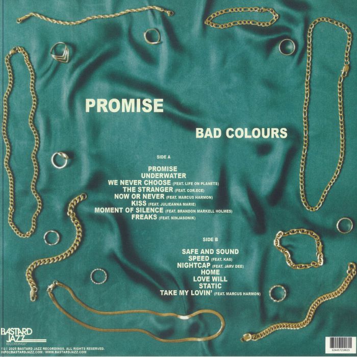 Bad Colours – Promise (LP, Bastard Jazz Recordings, 2025) Back Cover