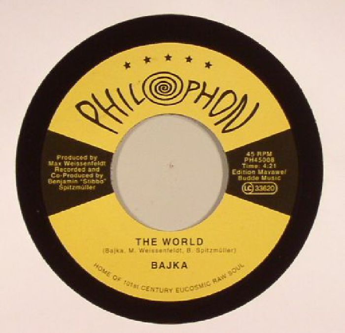 Bajka – The World / Invisible Joy (7", Philophon, 2016) Back Cover