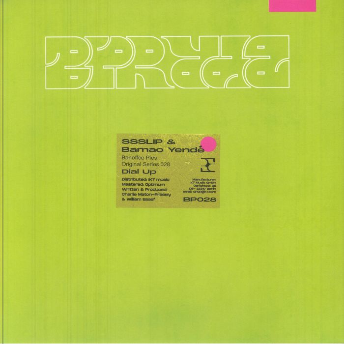 Bamao Yendé SSSLIP – Dial Up (12", Banoffee Pies Records, 2025) Front Cover