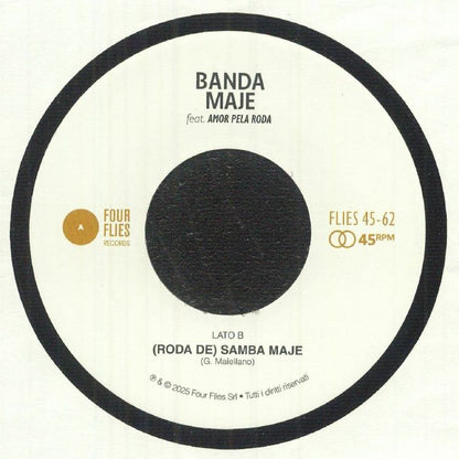 Banda Maje – Mo… / (Roda de) Samba Maje (7", Four Flies Records, 2025) Back Cover