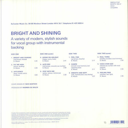 Barbara Moore – Bright & Shining (LP, Be With Records, 2026) Back Cover