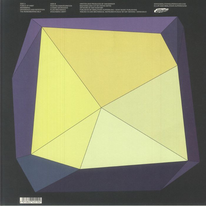 Barker – Stochastic Drift (LP, White, Smalltown Supersound, 2025) Back Cover