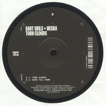 Bart Skils X Weska – Torn Clouds (12", Drumcode, 2025) back cover