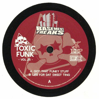 Basement Freaks – Toxic Funk Vol 25 (7", Breakbeat Paradise, 2026) Front Cover