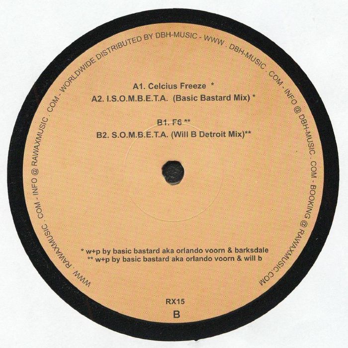 Basic Bastard – Detroit EP (12", Rawax, 2026) Back Cover