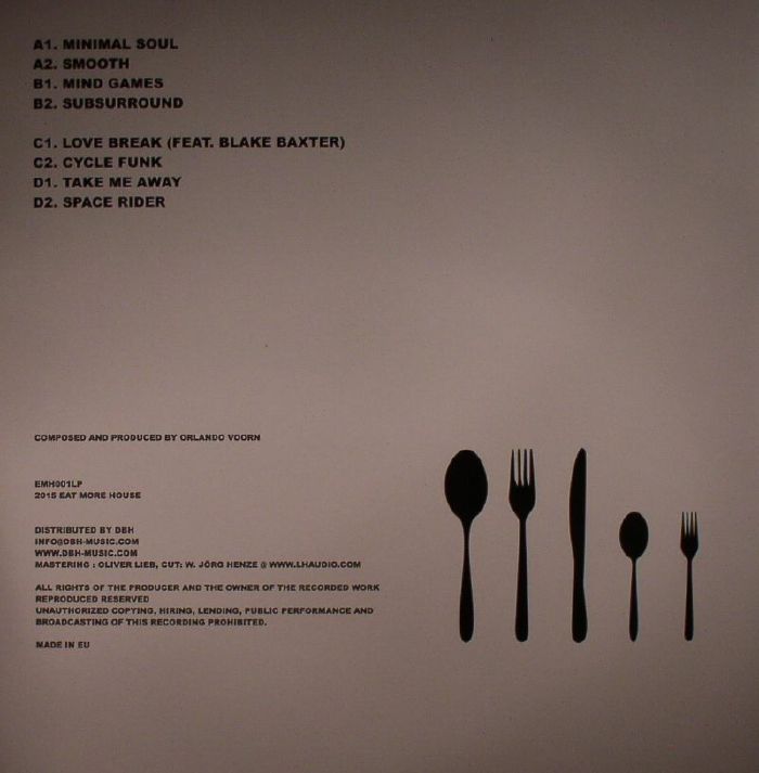 Basic Bastard – The Album (2xLP, Eat More House, 2016) Back Cover