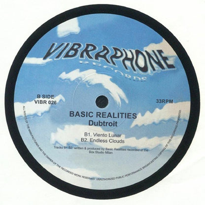 Basic Realities – Dubtroit (12", Vibraphone Records, 2024) Back Cover