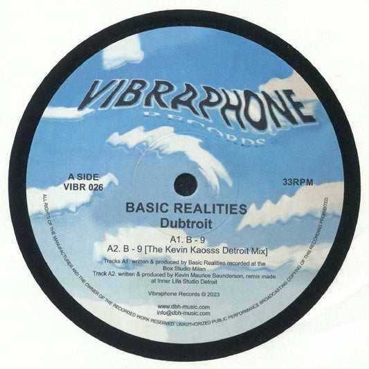 Basic Realities – Dubtroit (12", Vibraphone Records, 2024) Front Cover
