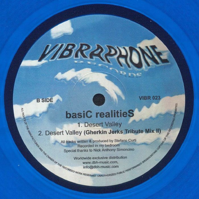 basiC realitieS – Summer Love (12", Translucent blue vinyl, DBH Music, 2024) Back Cover