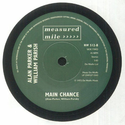Basil Kirchin & Jack Nathan / Alan Parker & William Parish – Viva La Tamla Motown / Main Chance (7", Measured Mile, 2025) back cover