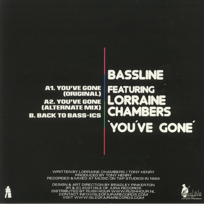 Bassline Lorraine Chambers – You've Gone (12", Isle Of Jura, 2021) Back Cover