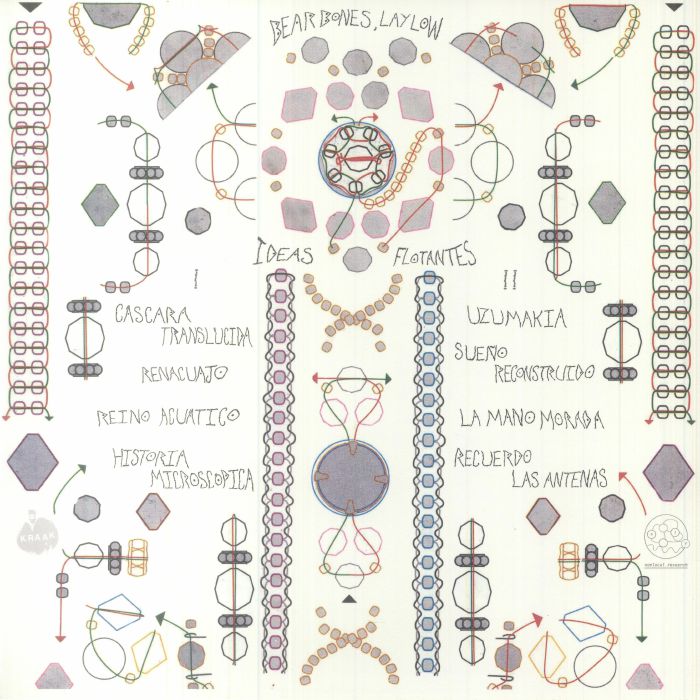 Bear Bones, Lay Low – Ideas Flotantes (LP, (K-RAA-K)³, 2023) Back Cover