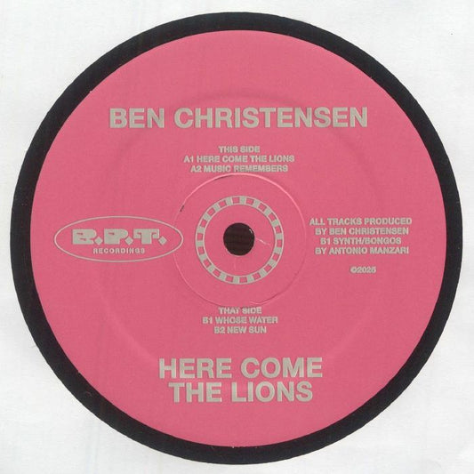 Ben Christensen – Here Come The Lions (12", Bar Part Time Recordings, 2026) Front Cover