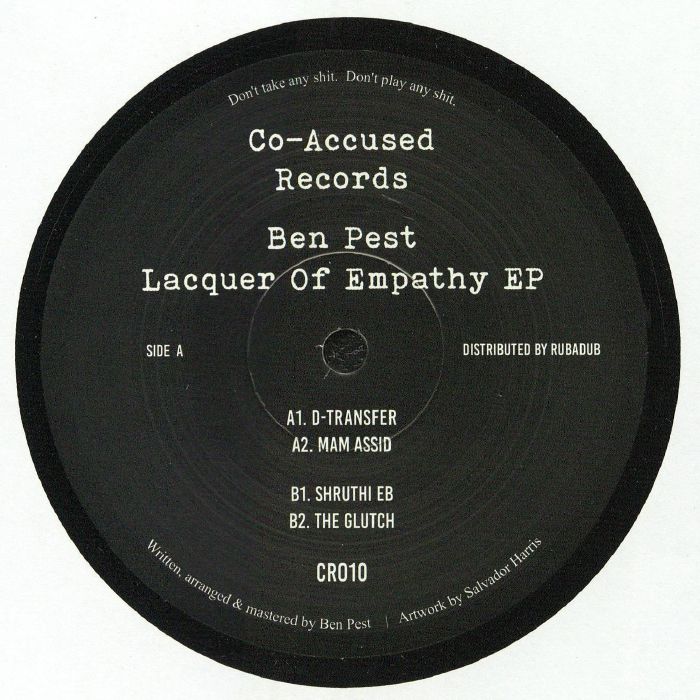 Ben Pest – Lacquer Of Empathy EP (12", limited, Co Accused, 2026) Front Cover