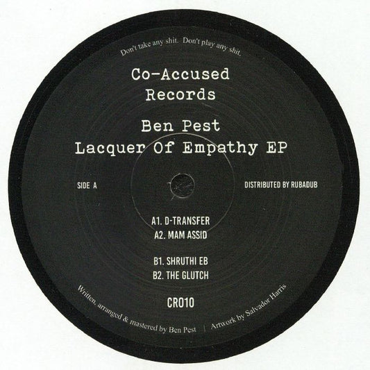 Ben Pest – Lacquer Of Empathy EP (12", limited, Co Accused, 2026) Front Cover
