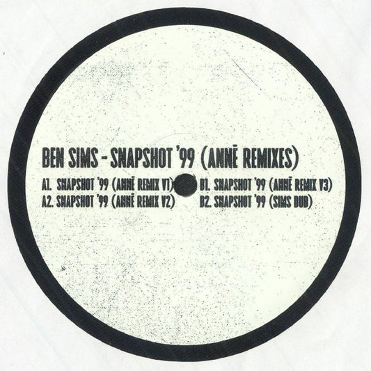 Ben Sims – Snapshot 99 (ANNĒ Remixes) (12", Hardgroove, 2026) Front Cover