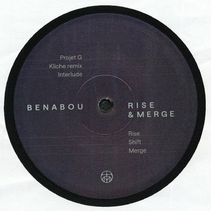 Benabou – Rise & Merge EP (12", Blank Mind, 2026) Back Cover