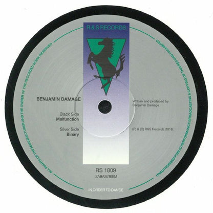 Benjamin Damage – Malfunction (12", R & S Records, 2018) Back Cover