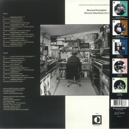 Bernard Parmegiani – Mémoire Magnétique, Vol. 3 (1967-1971) (LP, Transversales Disques, 2025) Back Cover