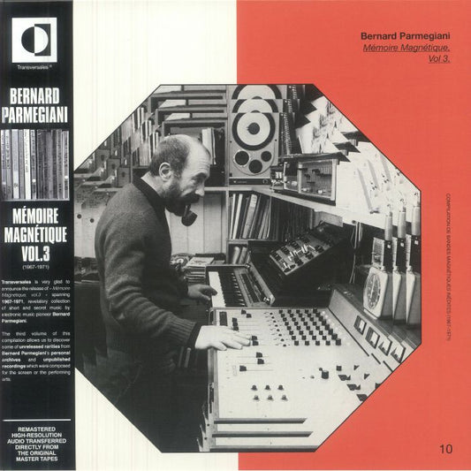 Bernard Parmegiani – Mémoire Magnétique, Vol. 3 (1967-1971) (LP, Transversales Disques, 2025) Front Cover