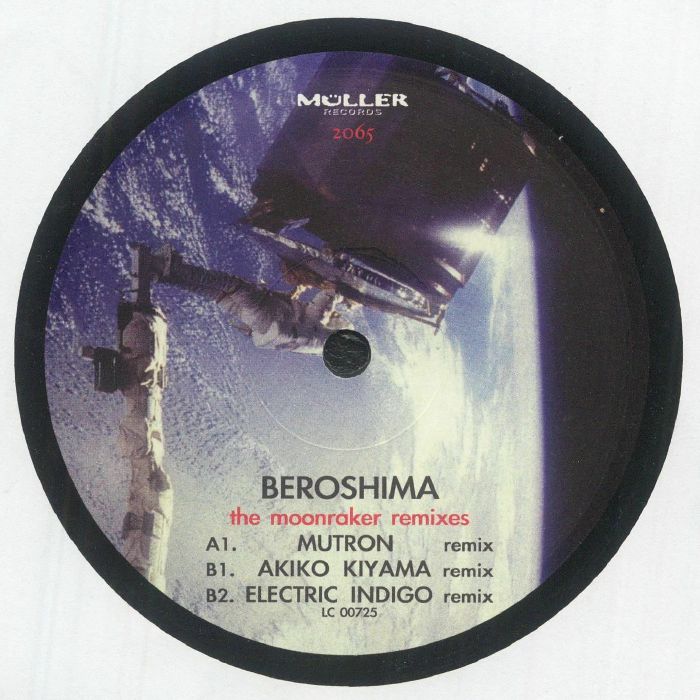 Beroshima – The Moonraker Remixes (12", Müller Records, 2009) Back Cover