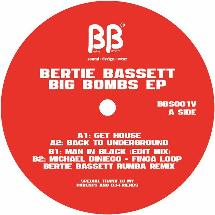 Bertie Bassett – Big Bombs EP (12", Bertie Bassett, 2026) Front Cover