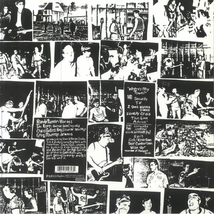 Big Boys – Where's My Towel / Industry Standard (LP, Touch And Go, 2025) back cover